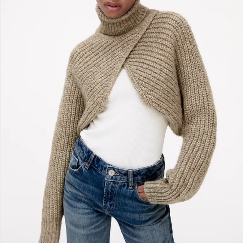 Cozy Tan Turtleneck Sweater